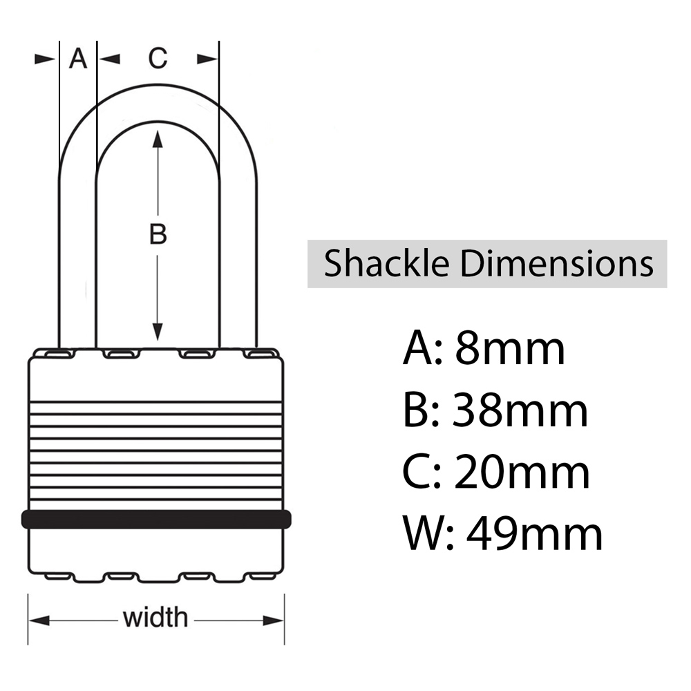 MASTER LOCK M115EURDLF Λουκέτο Θαλάσσης Ανοξείδωτο - 5