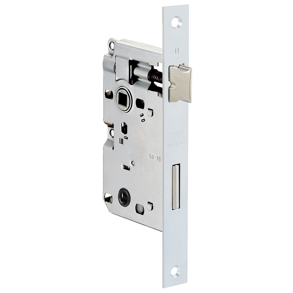AGB Piccola B005805006 Τετράγωνη Κλειδαριά WC ξύλινης 50mm | Νίκελ - 