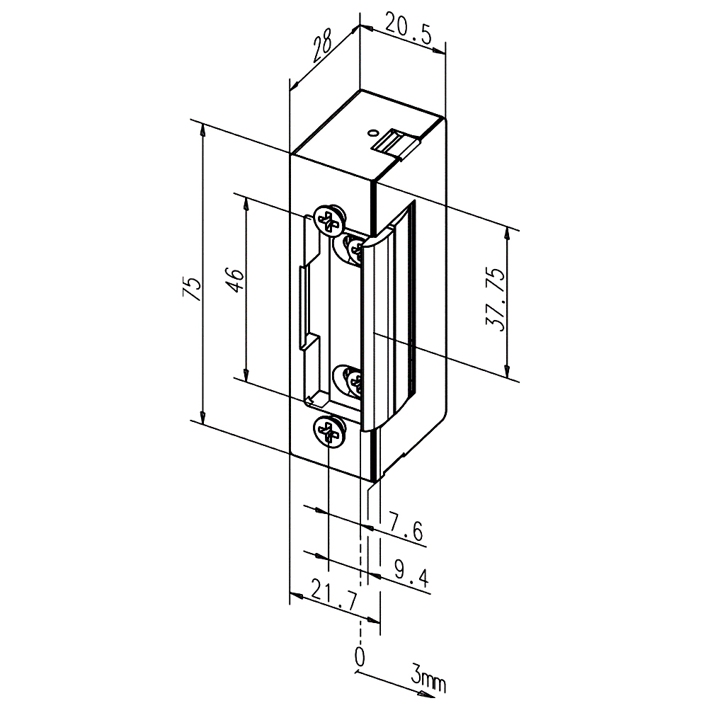 Ηλεκτρικό Κυπρί EFF EFF E7-39402D1139 ρυθμιζόμενο με πλάκα τύπου PESO | 6-12v - 2