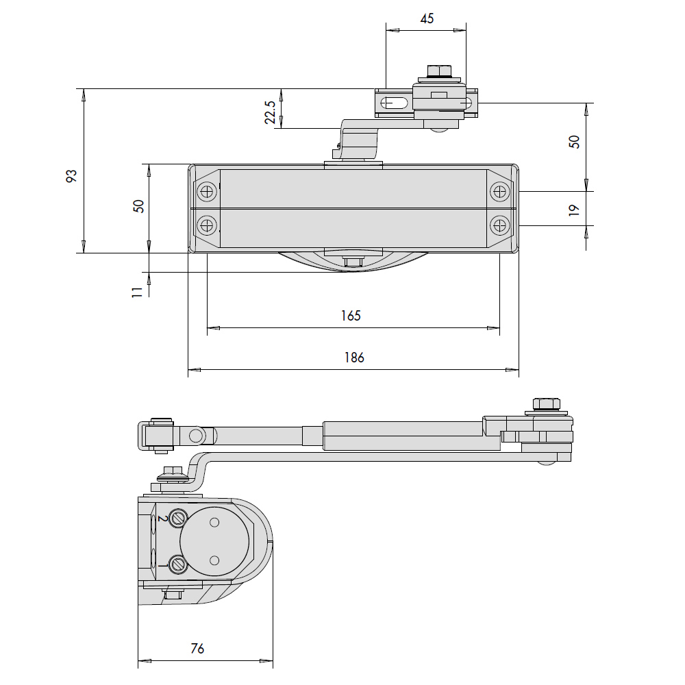 Door Closer CISA C1415 Smart Plus - 2