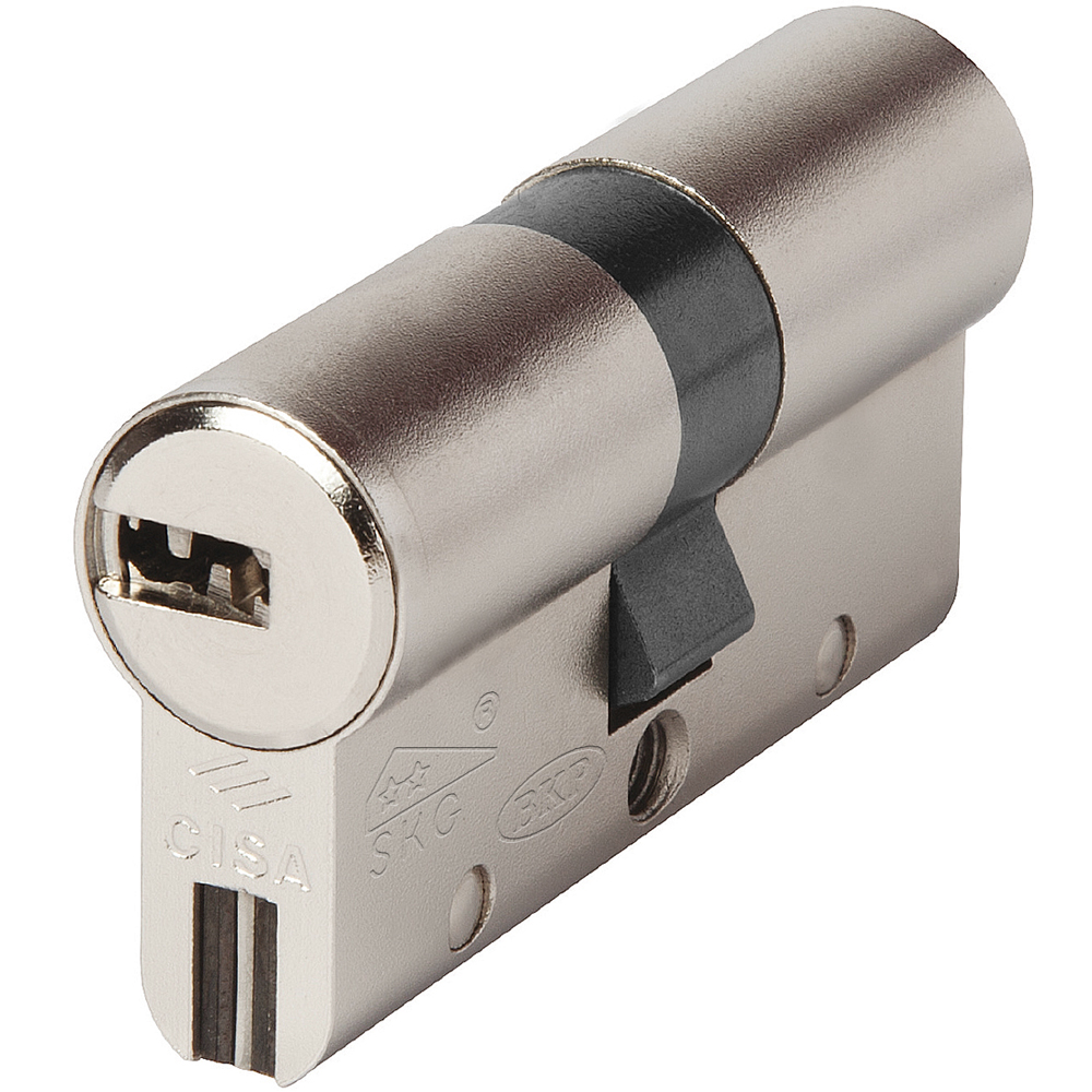CISA AP3 S OH3SO High Security Cylinder Euro Profile - Controlled Flat Key Duplication Nickel & Brass - 2