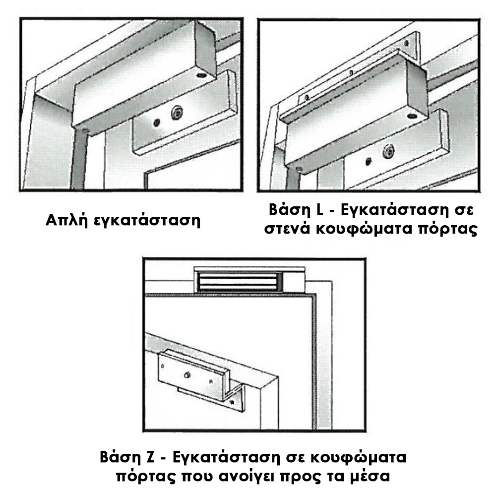 EFF EFF MAG-300 Μαγνητική Κλειδαριά, ηλεκτρομαγνήτης κουτιαστός με ένδειξη - 4