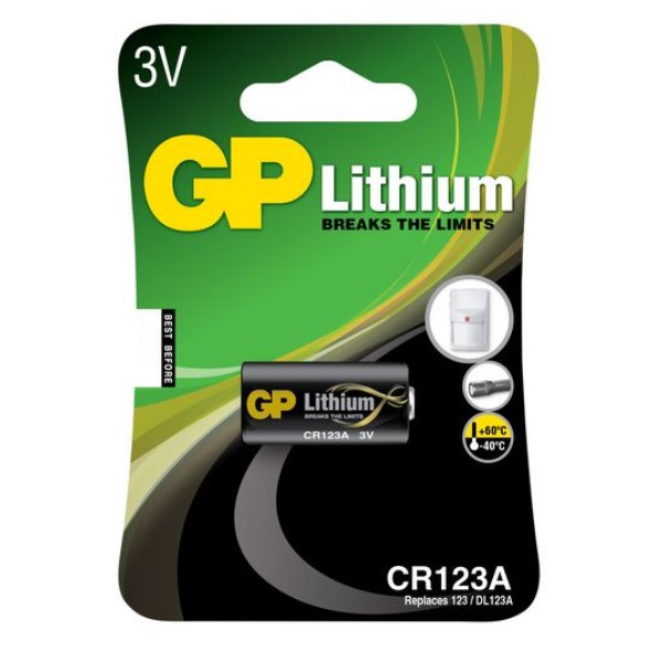 Μπαταρία Λιθίου GP Batteries CR123A 3V 1τμχ - 