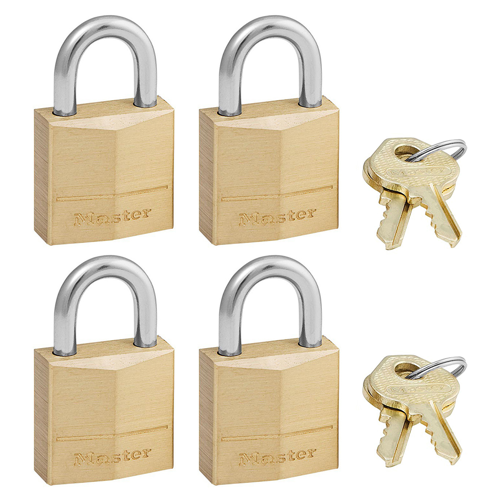 MASTER LOCK 120EURQNOP Λουκέτο ίδιο κλειδί ΣΕΤ 4 τεμάχια - 
