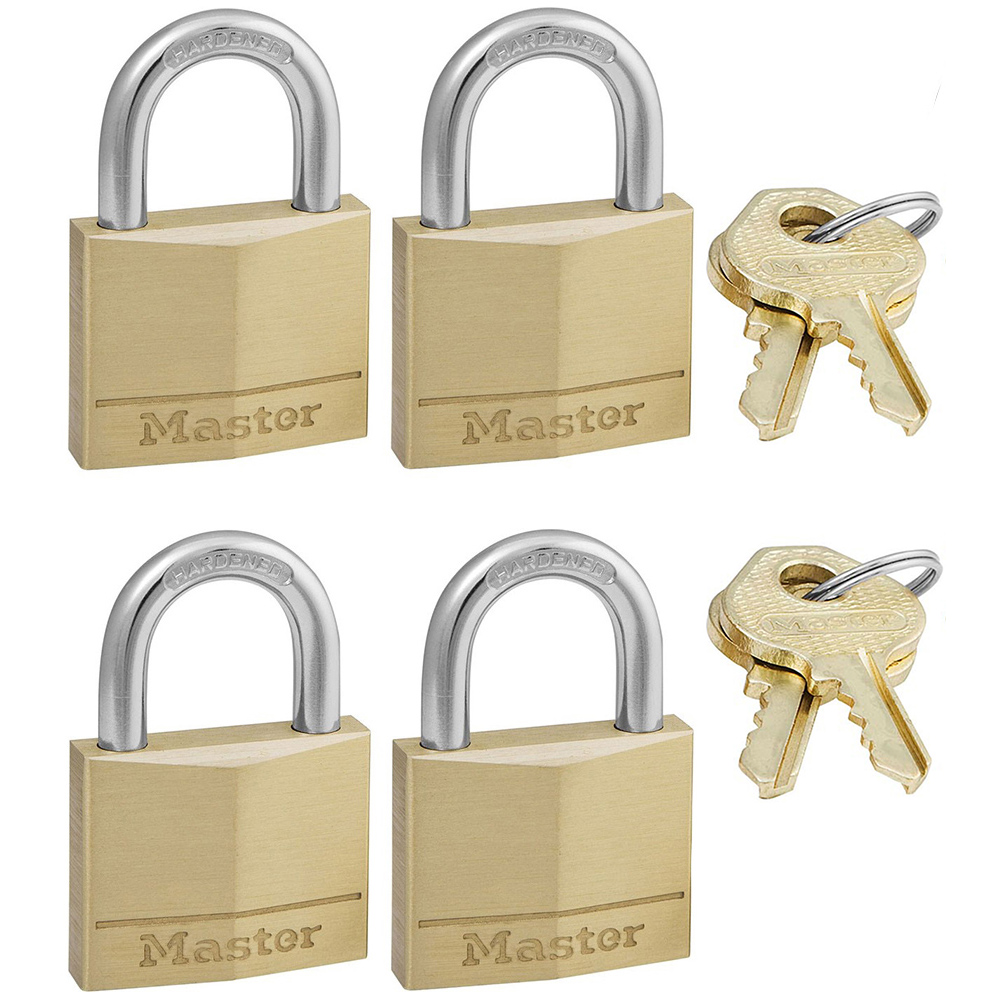 MASTER LOCK 140EURQNOP Λουκέτο ίδιο κλειδί ΣΕΤ 4 τεμάχια - 