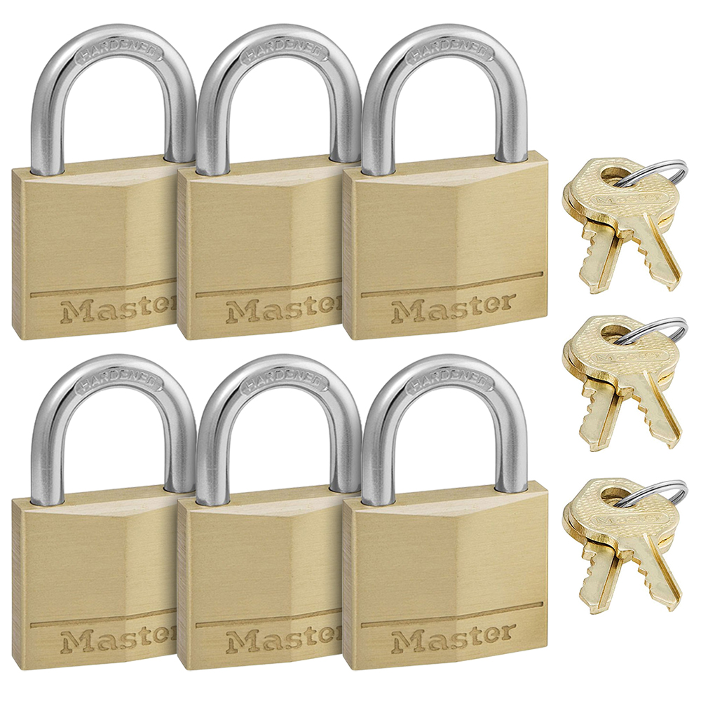 MASTER LOCK 140EURSIX  Λουκέτο ίδιο κλειδί ΣΕΤ 6 τεμάχια - 