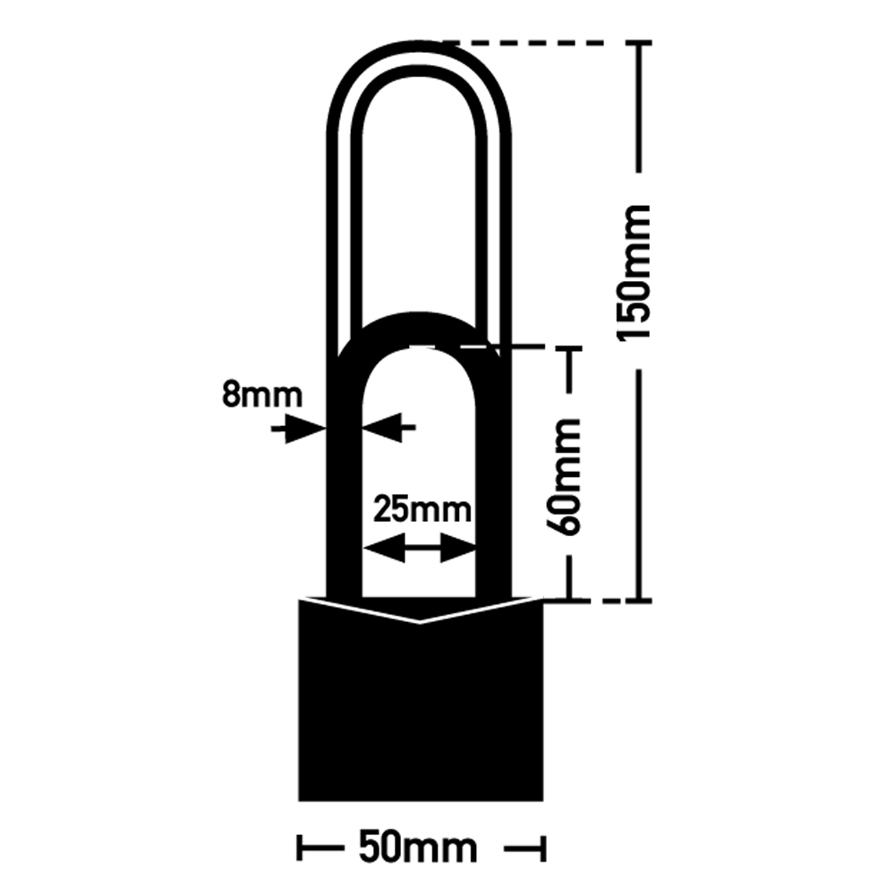 MASTER LOCK 1950EURD Λουκέτο με ρυθμιζόμενο λαιμό - 3