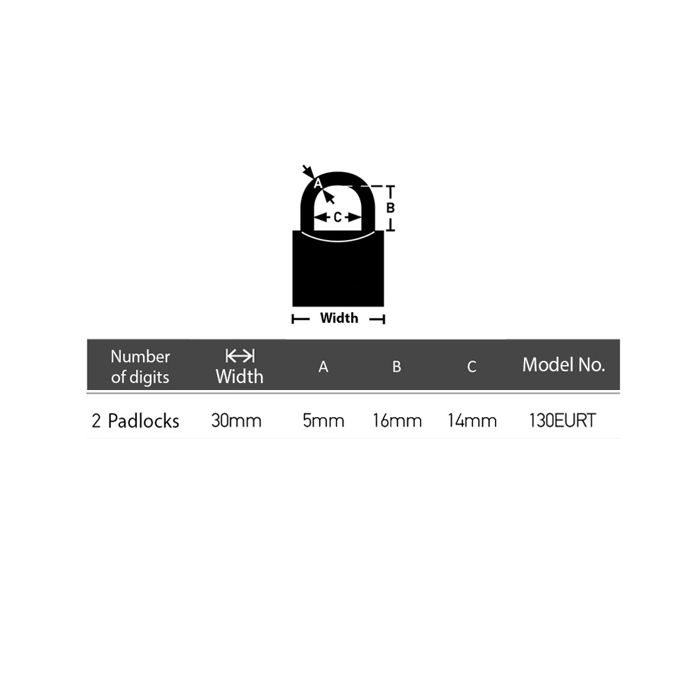 MASTER LOCK 130EURT Λουκέτο ίδιο κλειδί ΣΕΤ 2 τεμάχια  - 2