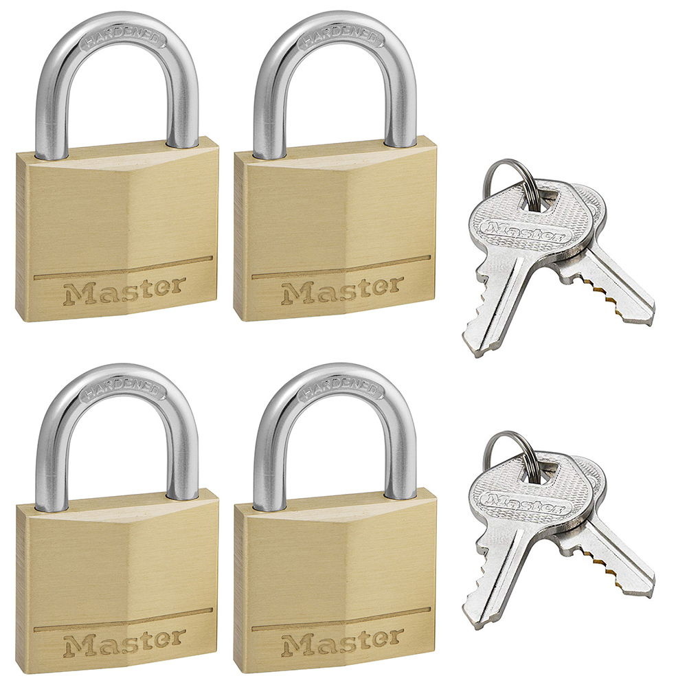 MASTER LOCK 130EURQNOP Λουκέτο ίδιο κλειδί ΣΕΤ 4 τεμάχια  - 