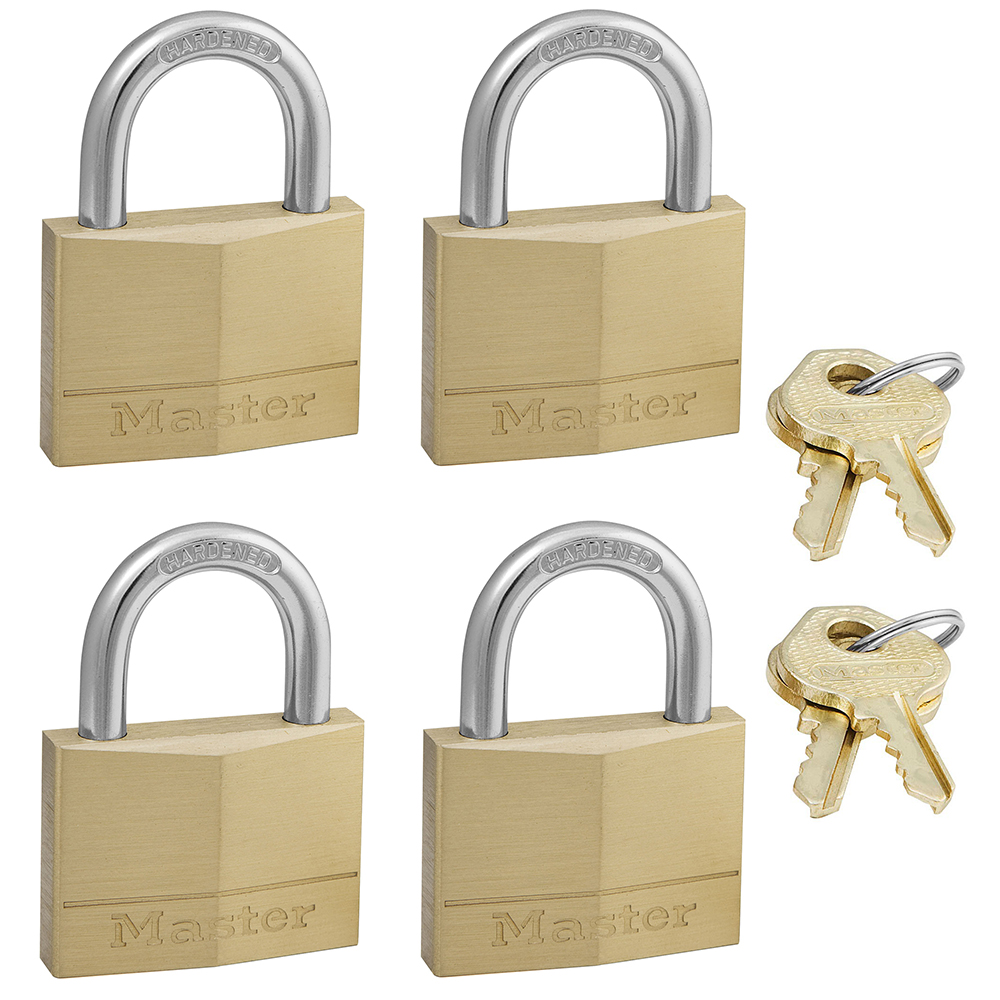 MASTER LOCK 150EURQNOP Λουκέτο ίδιο κλειδί ΣΕΤ 4 τεμάχια - 