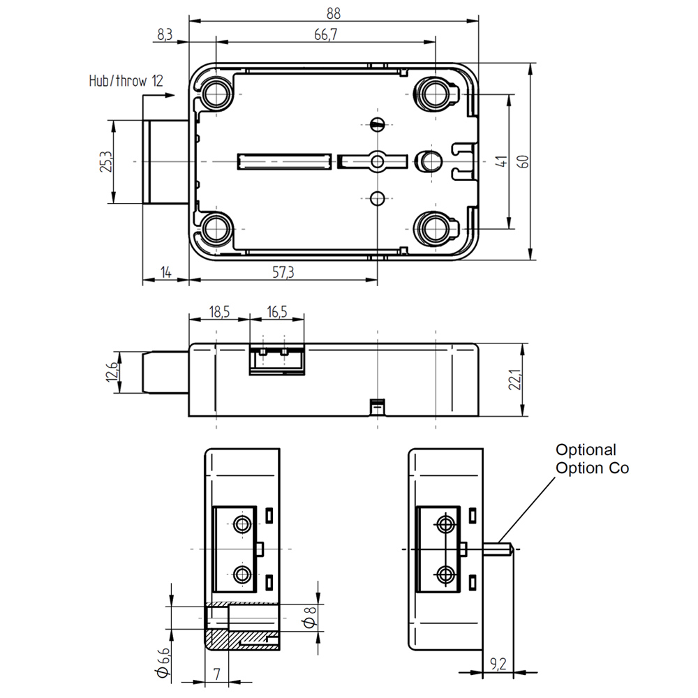  KABA MAUER 71111  Lock for safe 5 different key lengths - 2