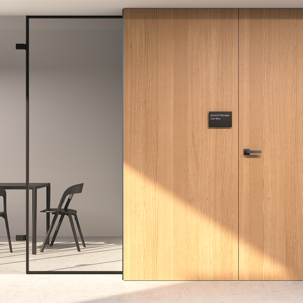 MERONI AirDoor L13NE4501M Knob - Wooden door lock, with Privacy and automatic unlocking - 4