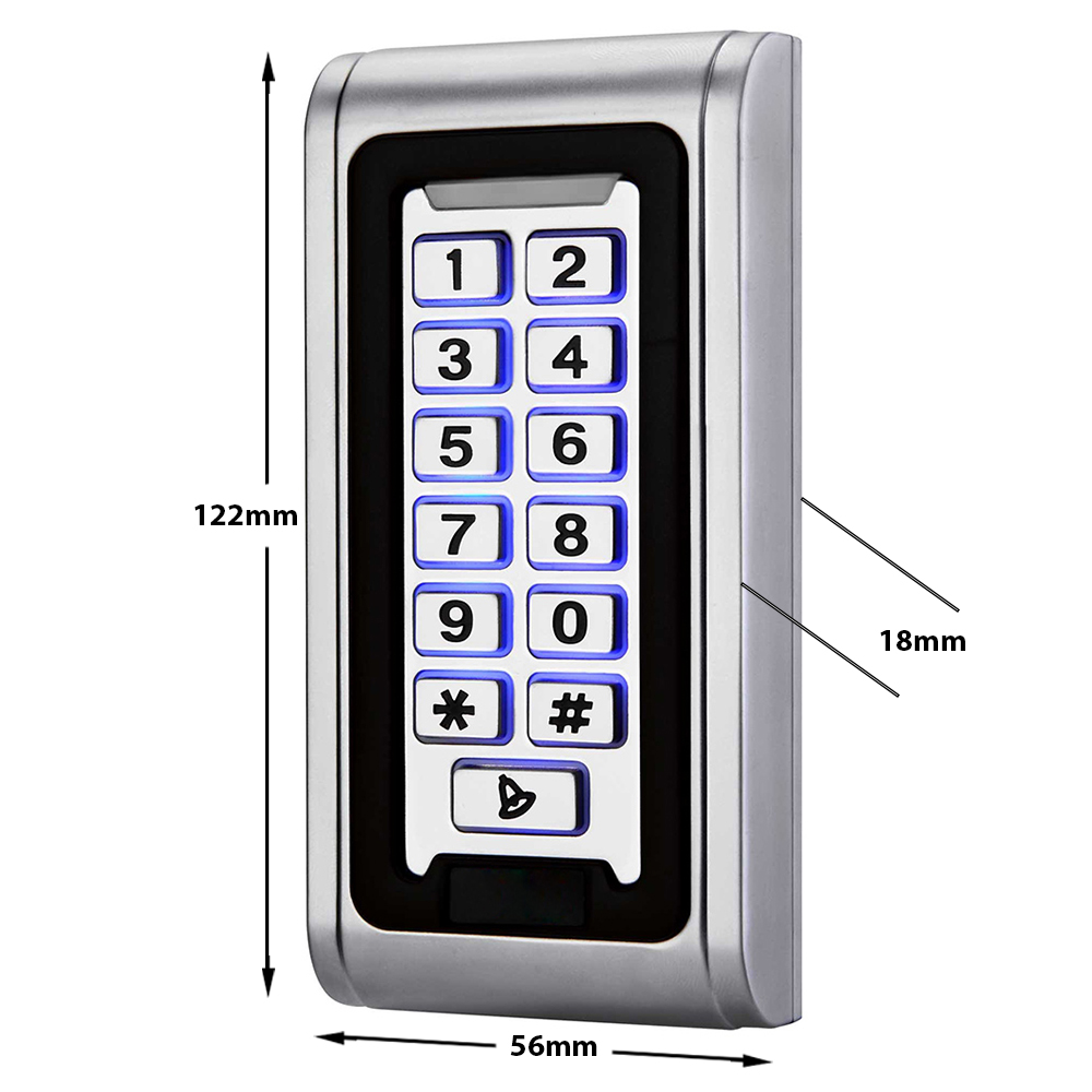 Καρταναγνώστης RFID S6EM με πληκτρολόγιο  IP68 125KHz - 3