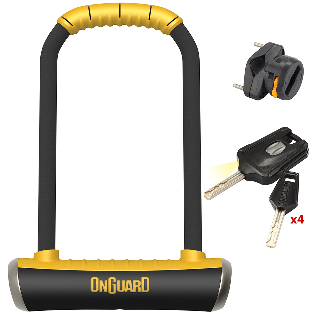 Κλειδαριά ONGUARD Brute LS 8000 U πέταλο μοτοποδηλάτου με κλειδί - 