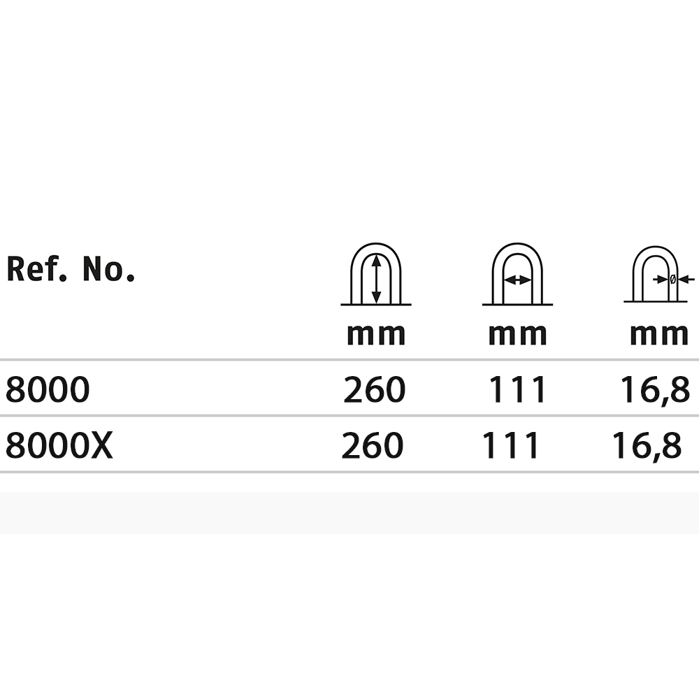 Κλειδαριά ONGUARD Brute LS 8000 U πέταλο μοτοποδηλάτου με κλειδί - 2