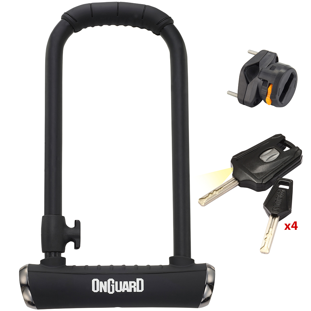 Κλειδαριά ONGUARD Brute LS 8000X U πέταλο μοτοποδηλάτου με κλειδί - 