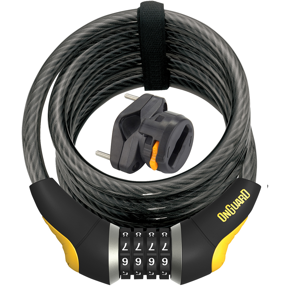 Κλειδαριά ONGUARD Doberman 8031L ποδηλάτου συνδυασμού 2,4m - 