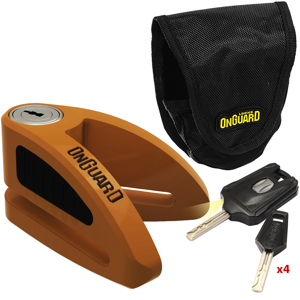 Κλειδαριά δισκόφρενου μηχανής ONGUARD Boxer 8054O | Μπρονζέ - 