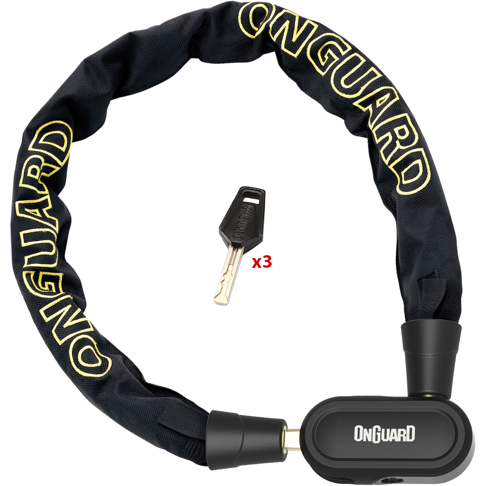 Αλυσίδα ONGUARD FastLock 8283 1,2m Ατσάλινη με Λουκέτο μοτοποδηλάτων - 