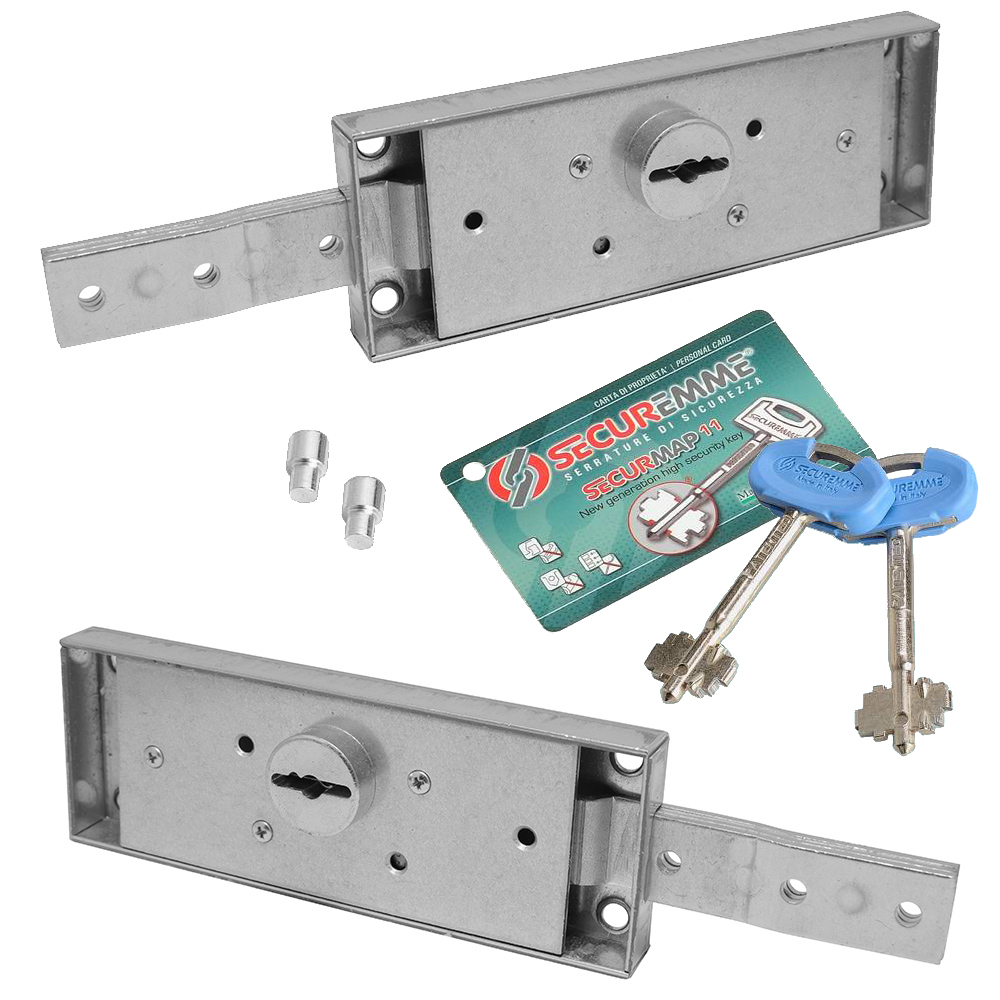 SECUREMME Z2230 Κλειδαριές ασφαλείας για ρολλά γκαραζόπορτας σέτ 2 τεμάχια ίδιο κλειδί  - 1