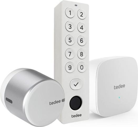 Έξυπνη κλειδαριά Tedee Go 2 + Bridge WI-FI + KEYPAD PRO άνοιγμα με κινητό ιδανικό για Airbnb - 