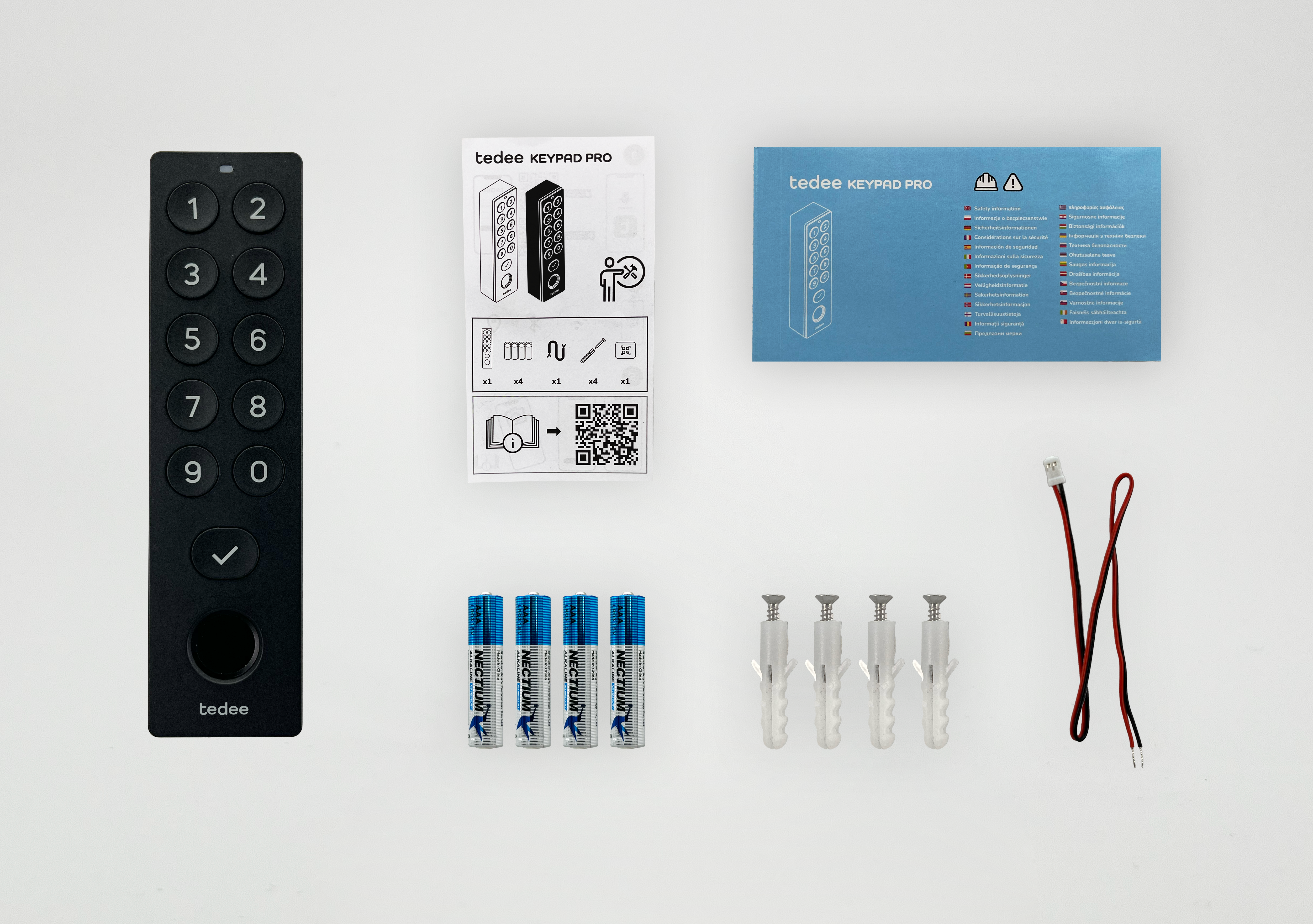 Πληκτρολόγιο Tedee KEYPAD PRO δακτυλικό αποτύπωμα | Μαύρο - 3