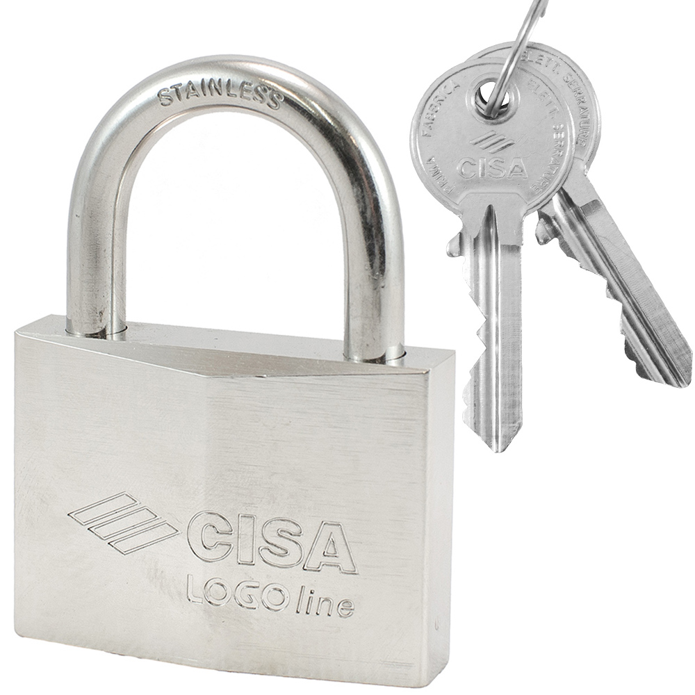 Stainless steel padlock CISA 21710 60mm - 1
