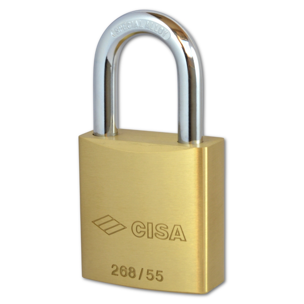 Monoblock body padlock CISA 26810.55 for integrating into single key systems - 2
