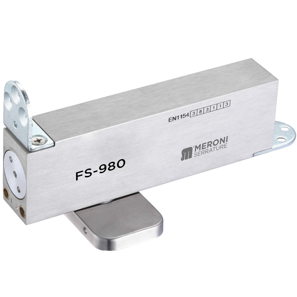 Σούστα επαναφοράς MERONI FS980 δαπέδου ξύλινης Ασημί - 