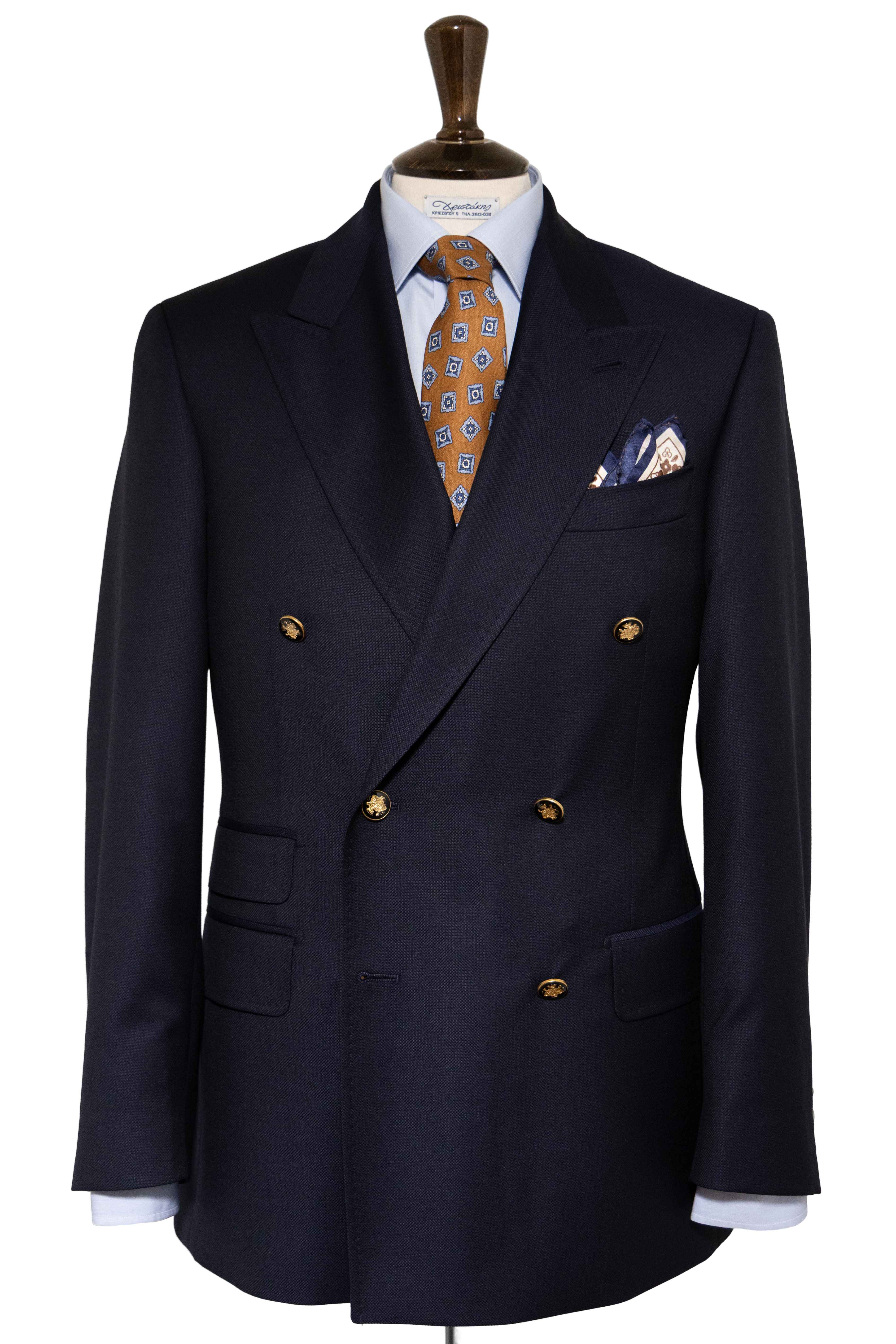 X-1947 Σταυρωτό Sartorial Blazer - Navy Blue