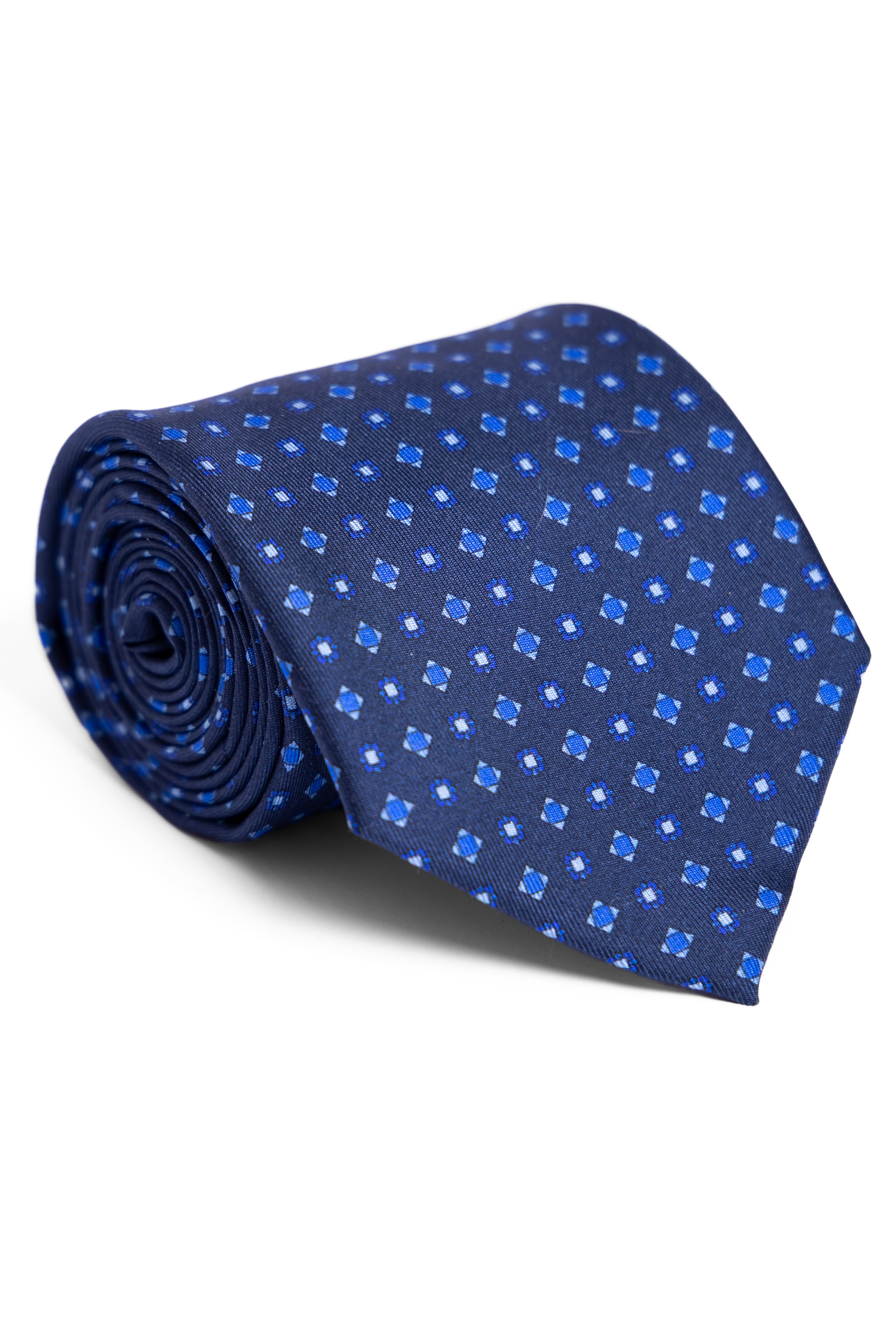 Μεταξωτή Γραβάτα Como Twill - Μπλέ