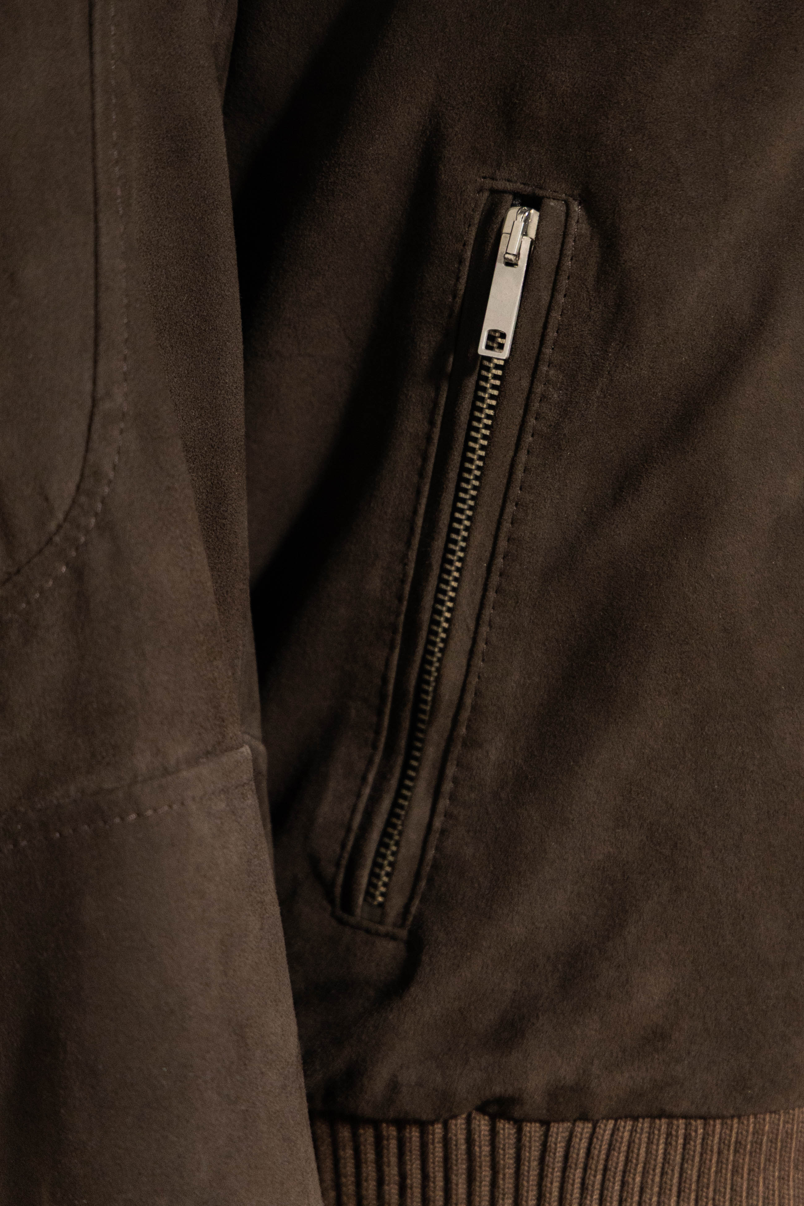Suede Bomber με Κουκούλα - 3