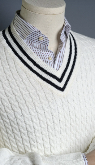 Roger Βαμβακερό Πουλόβερ  - Εκρού