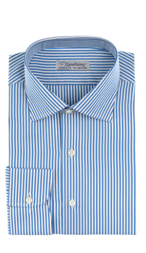 Πουκάμισο Χριστάκης Ριγέ Ποπλίνα - Elegant Fit - Μπλέ