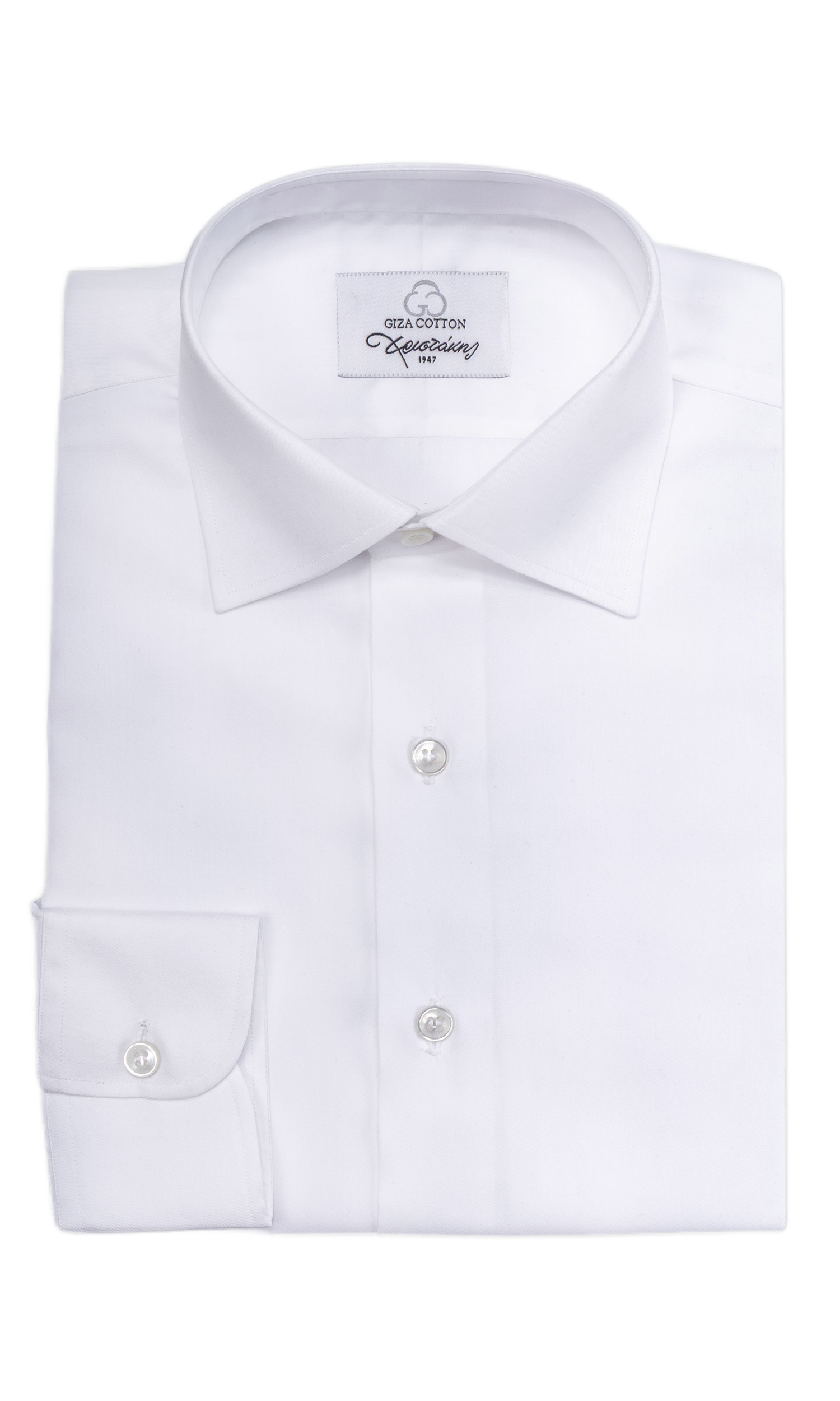 Christakis x Giza Cotton Company Πουκάμισο Extrafine Twill - Λευκό