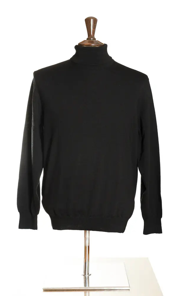 Doria Wool Turtleneck - Black