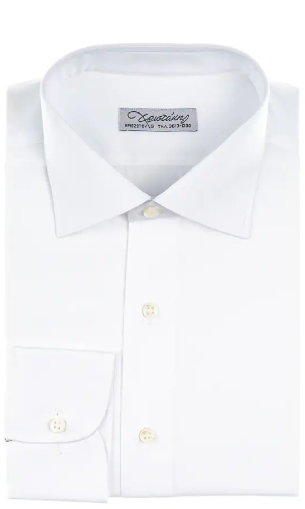 Πουκάμισο Χριστάκης Ποπλίνα - Elegant Fit - Λευκό