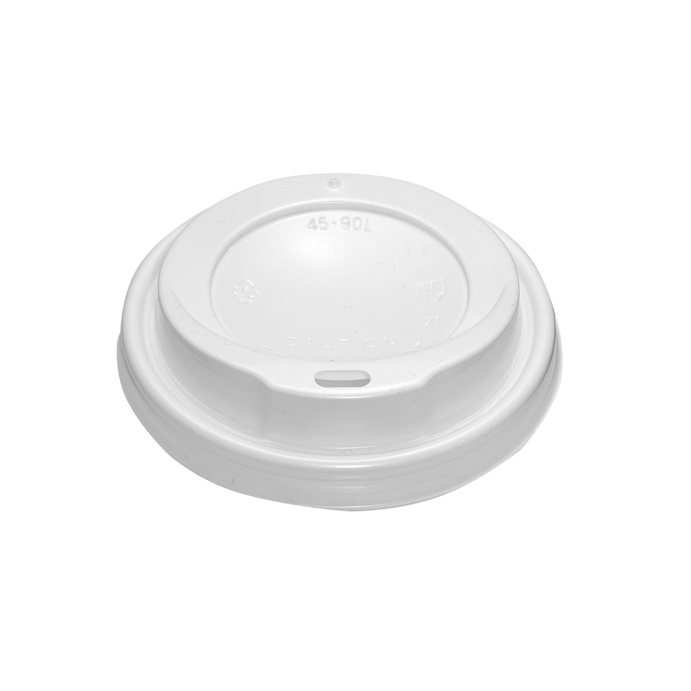 Καπάκι Πλαστικό PS Λευκό SL-90 Για Ποτήρια 12-16oz Φ90mm Tefaco 017122 - 
