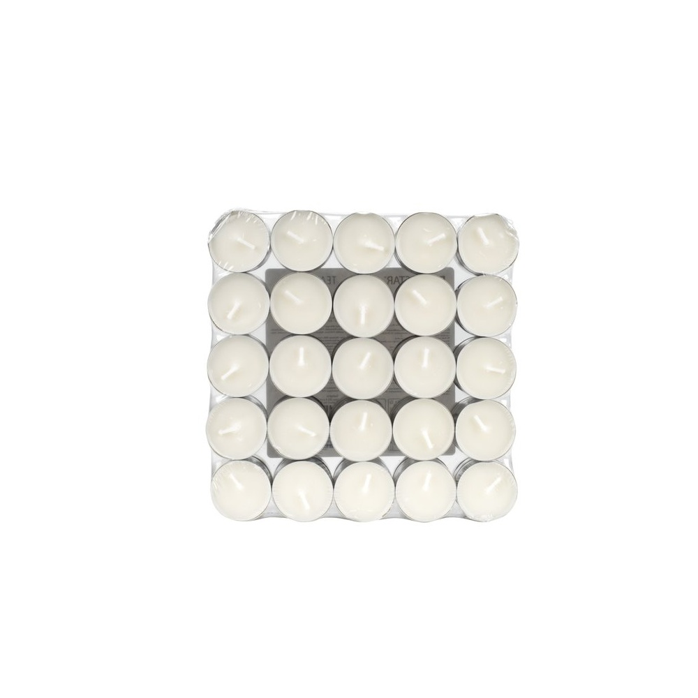 Κερί Ρεσώ Λευκό 4 Ώρες Καύσης Σετ 50τμχ Ø3.8x1.7cm SER WAX INDUSTRY 191009 - 