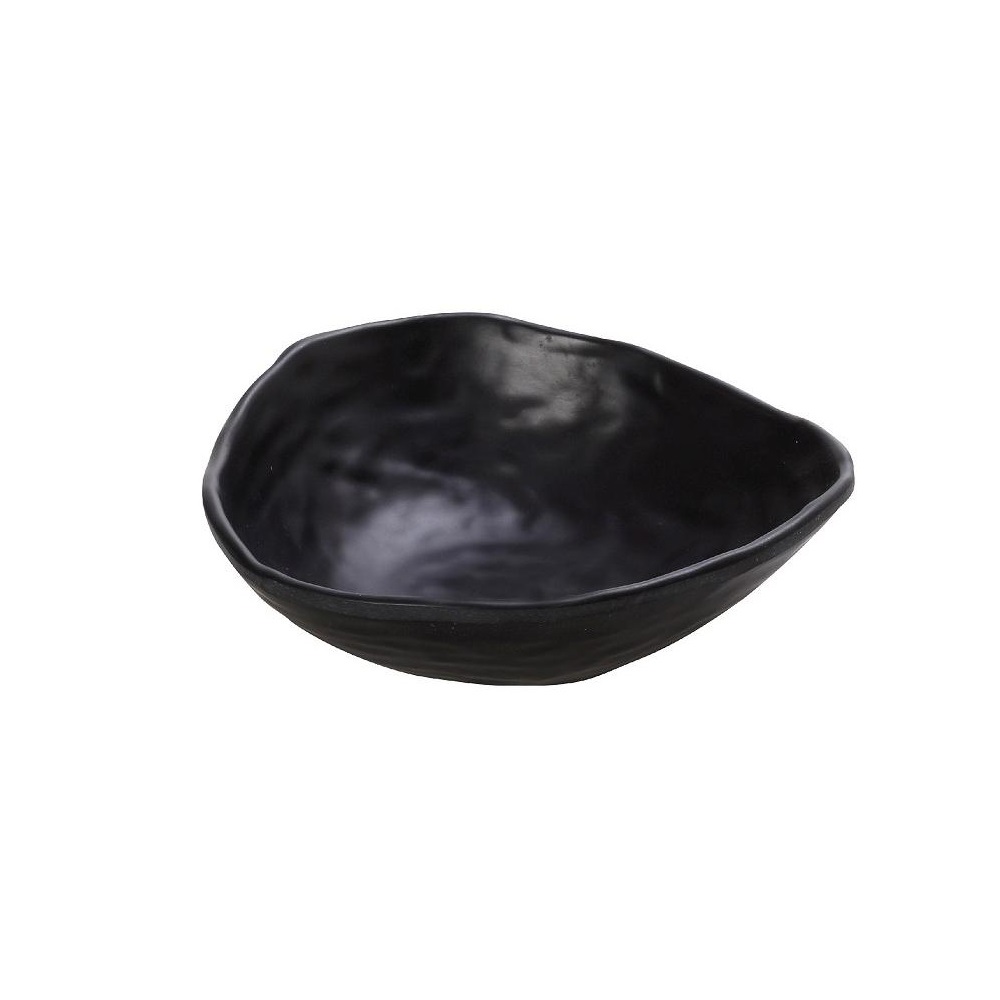 Μπολ Μελαμίνης Τριγωνικό Μαύρο 14x13,5xH4,5cm Wavy Melamine Tria MLB3205 - 