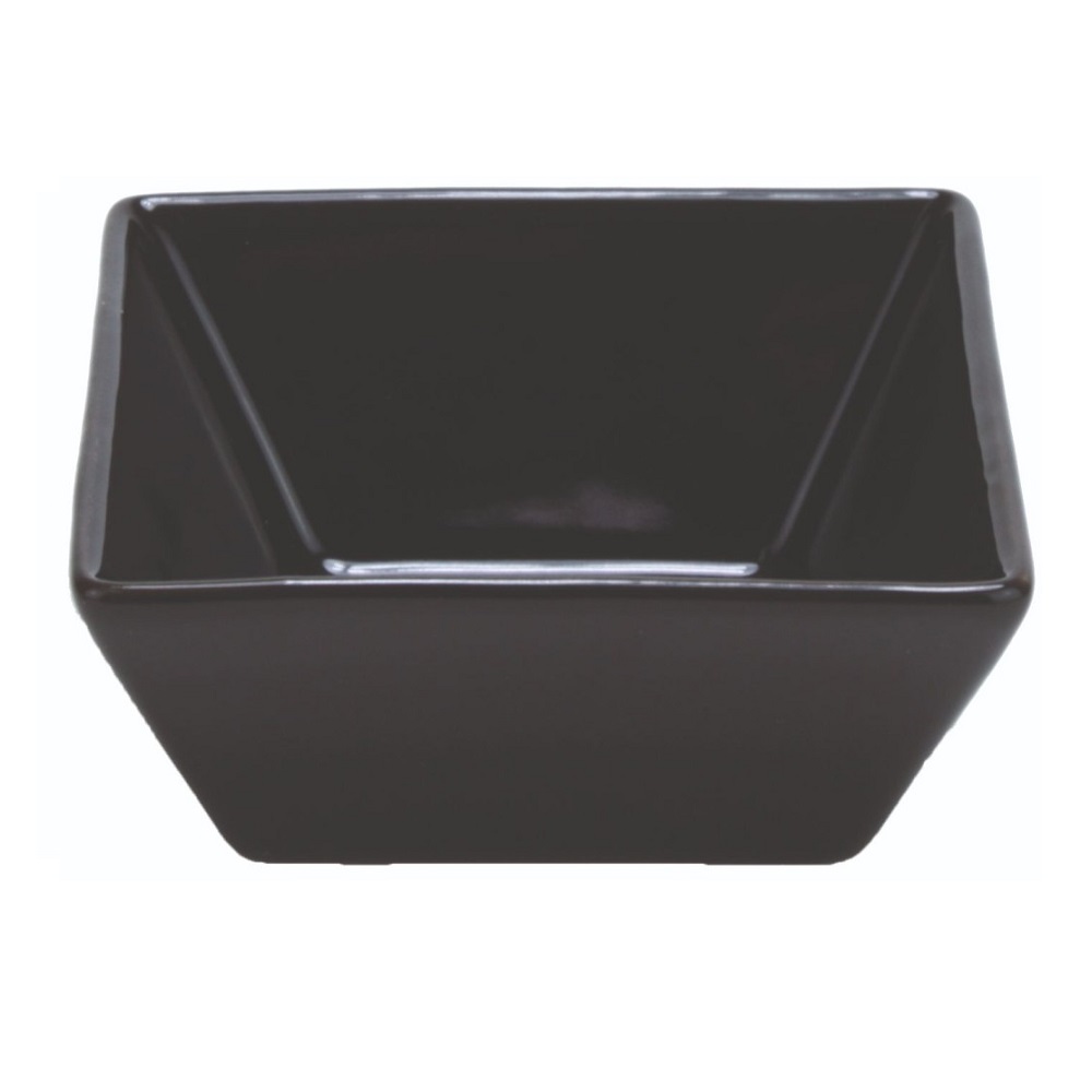 Μπολάκι Πορσελάνης Μαύρο Τετράγωνο 8,2x8,2xH4cm GTSA 60-923408 - 