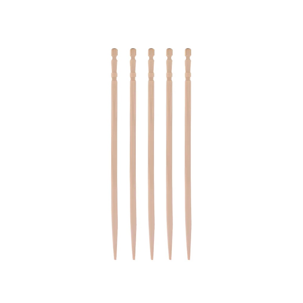 Οδοντογλυφίδες Ξύλινες Στρογγυλές Koke-Shi 6,5cm 1000τμχ Tefaco 005013 - 2