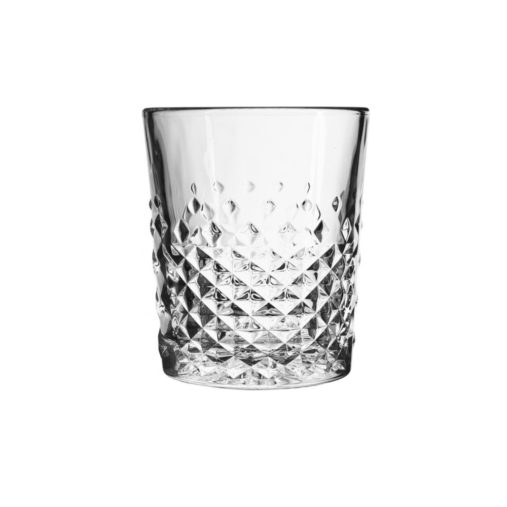 Ποτήρι DOF Γυάλινο Ανάγλυφο 355ml Carats ONIS S2711VCP35K6 - 2