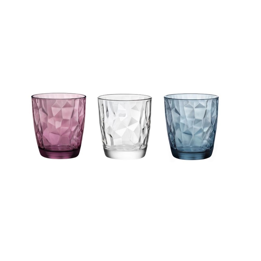 Ποτήρι Γυάλινο Water 300ml Ø8,4xH9,3cm Diamond Bormioli Rocco 00.10171 - 3