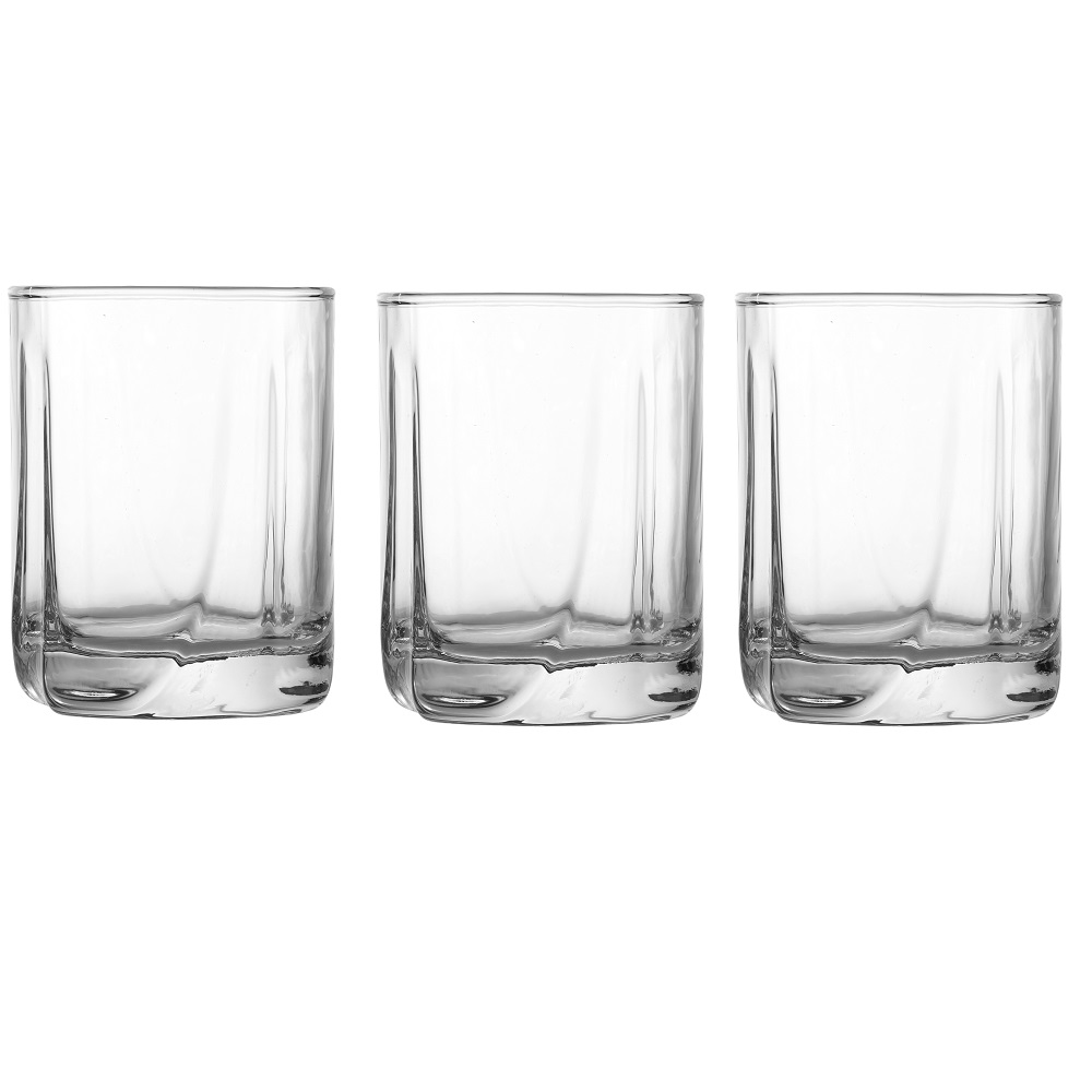Ποτήρι Wine Γυάλινο Διάφανο 170ml Ø6,4xH8,2cm Σετ 3 τμχ Shine Uniglass 94706 - 