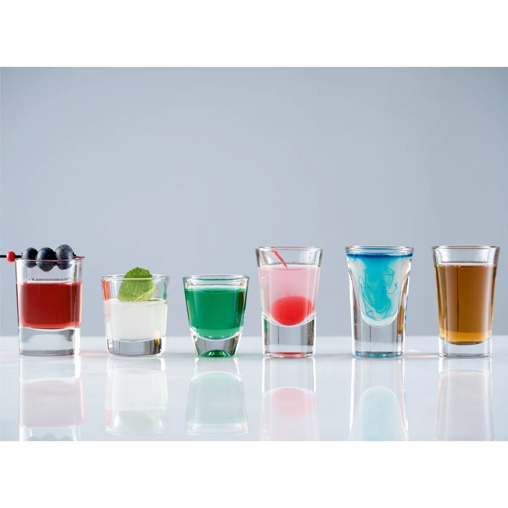 Ποτήρι Σφηνάκι Liqueur Γυάλινο Διάφανο 21ml Ø4,5xH7,1cm Cheerio Uniglass 56089 - 2