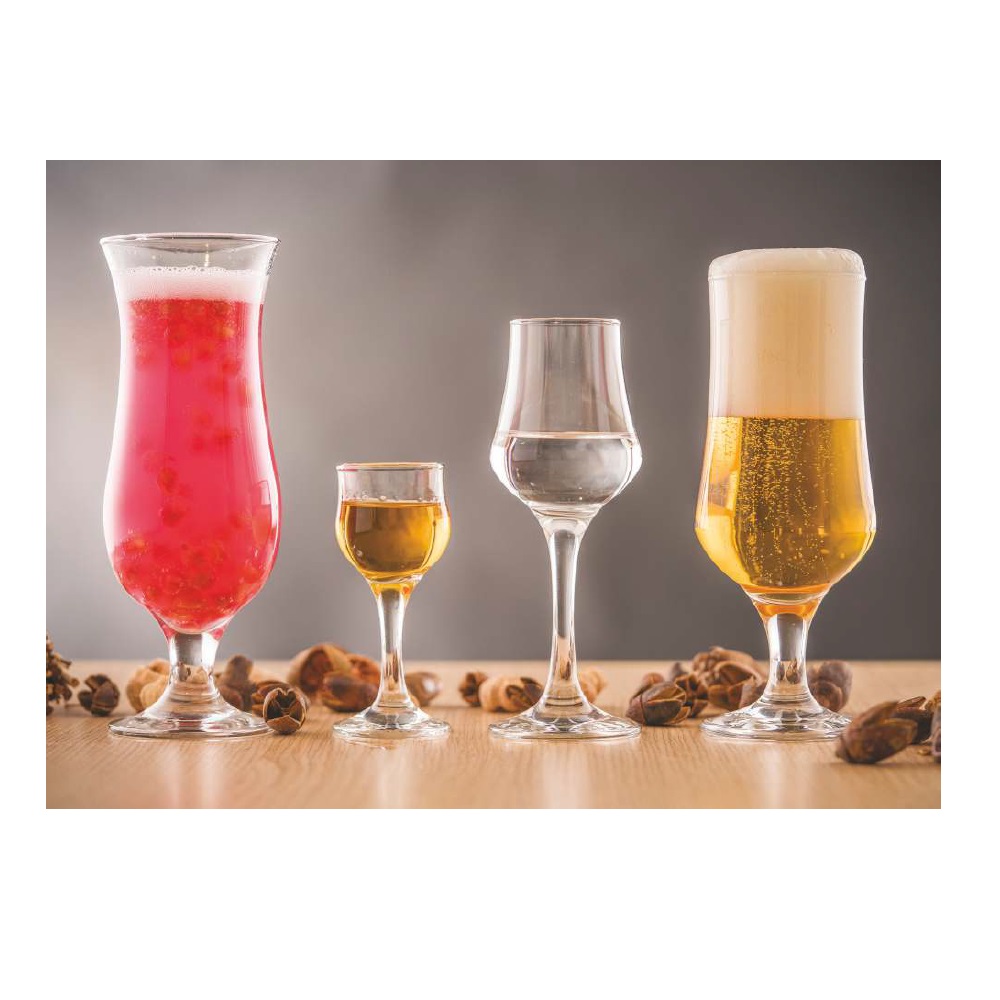 Ποτήρι Μπίρας/Cocktail Γυάλινο Διάφανο 365ml Ø7,6xH19cm Ariadne Uniglass 92506 - 2