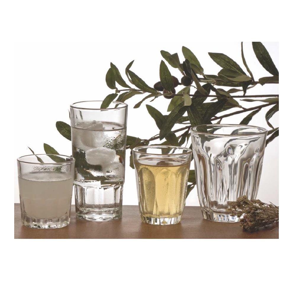 Ποτήρι Νερού Γυάλινο Διάφανο 270ml Ø8,3xH9,8cm Vakhos Uniglass 53154 - 2