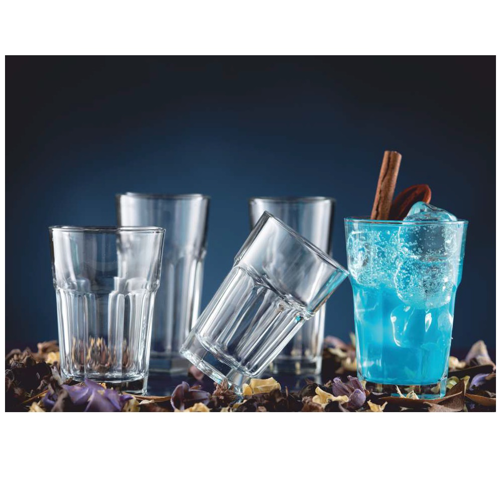 Ποτήρι Νερού Γυάλινο Διάφανο 350ml Ø8,4xH12,1cm Marocco Uniglass 51031 - 2