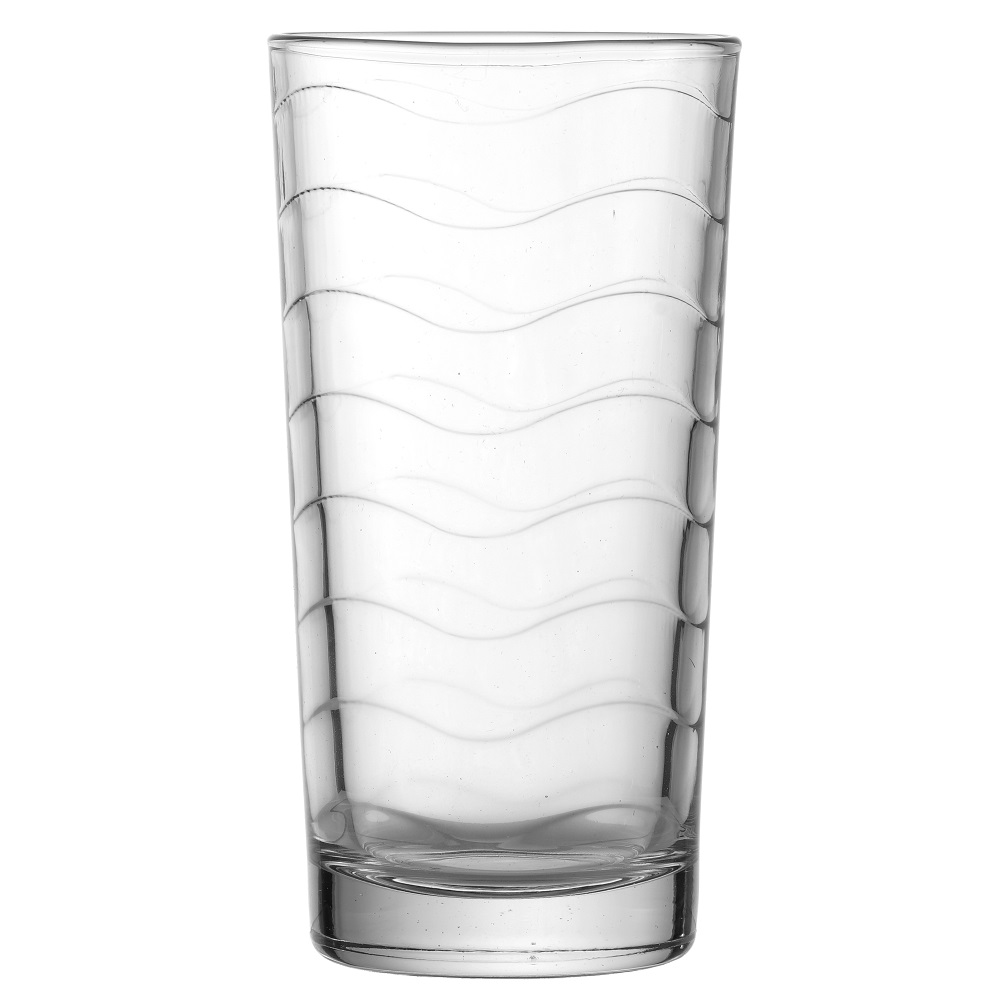 Ποτήρι Νερού Γυάλινο Διάφανο 245ml Ø6,6xH13cm Σετ 6 Τμχ Kyma Uniglass 51051 - 2
